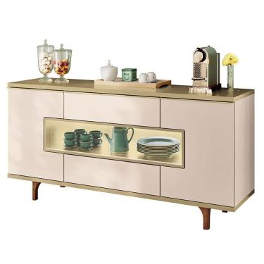 Imagem de Buffet Murano Off White Champanhe - Hb Móveis