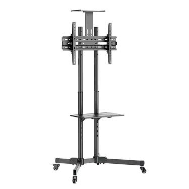 Imagem de Pedestal de TV LCD,LED 37" A 70" Inclinável C/ Prateleira e Rodízios SBRR0.6N Brasforma