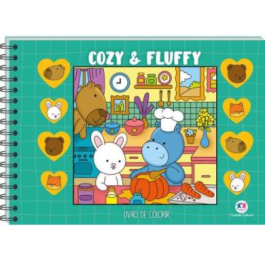Imagem de Livro - Cozy and Fluffy Green - Livro de Colorir