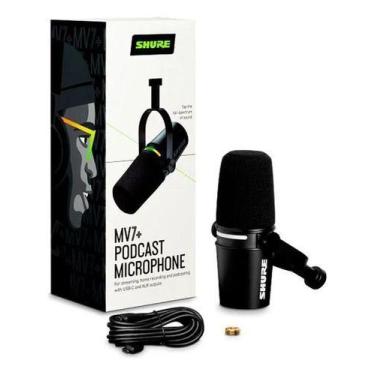 Imagem de Microfone Shure Mv7+ Híbrido Usb-c E Xlr Dinâmico Podcast