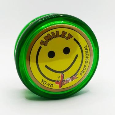 Imagem de Yoyo Profissional York Smiley (ioio,yo-yo) de eixo fixo + 3 cordas de 