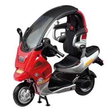 Imagem de Miniatura Moto BMW C1 Vermelha Welly 1/18, Vermelho