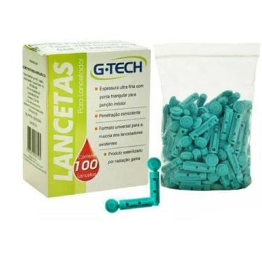 Imagem de Lancetas GTech Universal 28G Estéreis Pacote com 100 Unidades