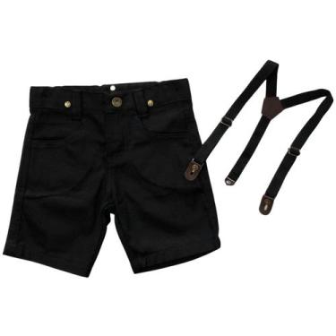 Imagem de Bermuda Com Suspensório Infantil - Várias Cores - Bento E Maria Moda I