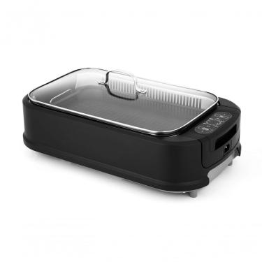 Imagem de Grill e Churrasqueira Elétrica Portátil Carl Schmidt Sohn Smokeless com Tampa de Vidro 110V