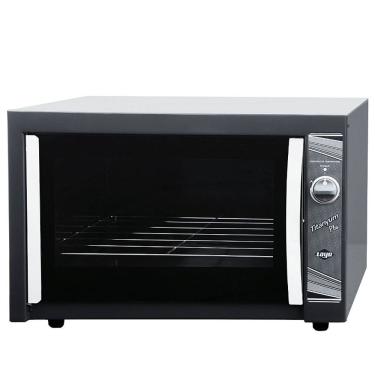 Imagem de Forno a Gás de Bancada Layr Titanyum Plus Industrial 52L Esmaltado Cinza com Vidro Temperado