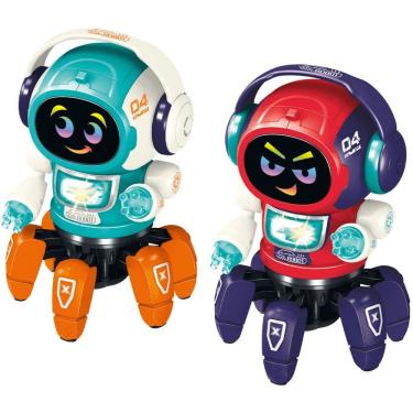 Imagem de Brinquedo Robô Dançarino Dancing Robo DJ DMT6906 com Movimentos Dançantes e Luzes Vibra...