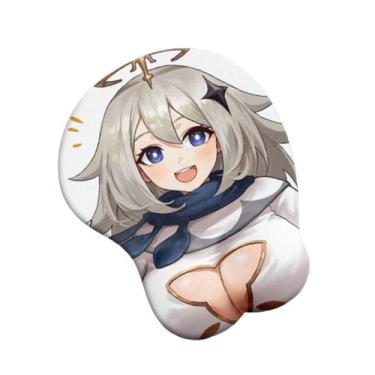 Imagem de Mouse pad Anime Genshins Impacts Paimon com apoio de pulso - yiweisai