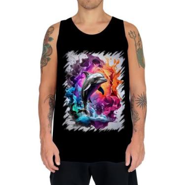 Imagem de Camiseta Regata Golfinho Inteligência Arte Pintura 4 - Kasubeck Store®