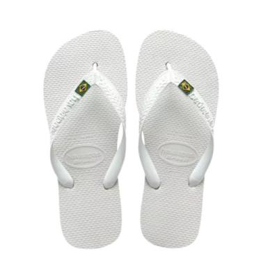 Imagem de Chinelo Havaianas Brasil Masculino Branco, 41