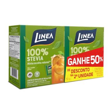 Imagem de Linea Kit Adoçantes Stevia Pó - 2º unidade com 50%
