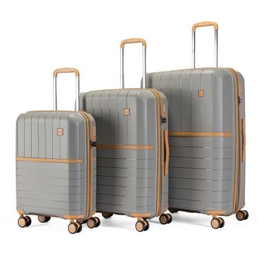 Imagem de Kit 3 Malas De Viagem ABS Rígido Primicia Rodinhas 360 Grande Reforçada com Cadeado TSA...