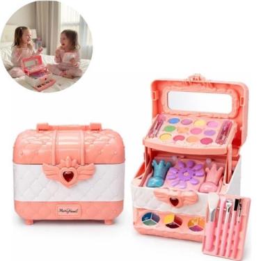 Imagem de Maleta Grande Maquiagem Organizador Feminino Elegante - GBGSTORE