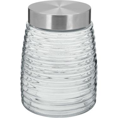 Imagem de POTE MANTIMENTOS HOME&CO COM TAMPA VIDRO 1,2L 16x12x12