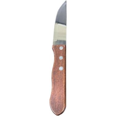 Imagem de Faca para Churrasco Linha Wood para Cortes Precisos em Aço Inox e Madeira com Cabo Ergonômico Amadeirado Original Line