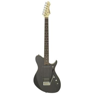 Imagem de Guitarra Barítono Pro II J-B'tone Baritone Black [F002] com 6 Cordas, Afinação B-E-A-D-F#-B, Escala em Rosewood, Ponte
