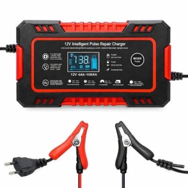 Imagem de Carregador de Bateria 12V Automático com Função Reparo - Carregador Ba