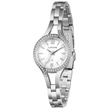 Imagem de Relógio LINCE feminino prateado madreperola LRMM070L30 B2SX