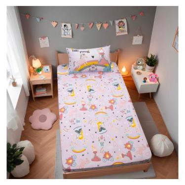 Imagem de Jogo de Cama Joy Princesas Mágicas 2 Peças Toque Macio - Portallar