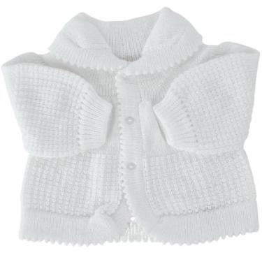 Imagem de Casaco de bebê manga longa cardigan de lã tricô Recém nascido - Confec