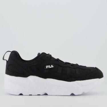 Imagem de Tênis Fila Street Fit 3 Feminino Preto e Branco, 40