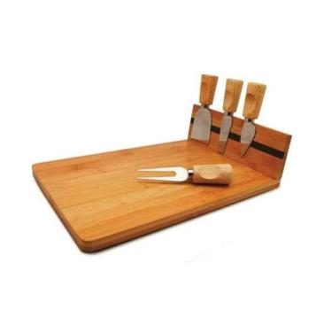 Imagem de Jogo para Queijos em Bambu Magnético 5 Peças - Mimo Style