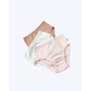 Imagem de Kit 3 Calcinhas Infantil Malha 100% Algodão Luna 0384, Cores variadas,