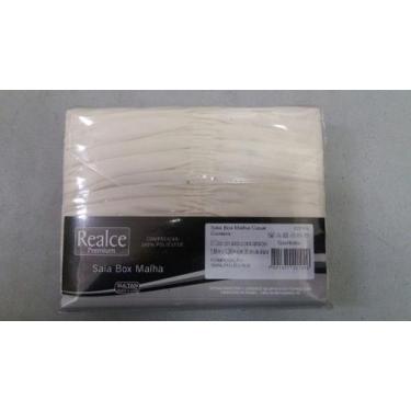 Imagem de Saia Box Malha gel Casal  - SULTAN, creme