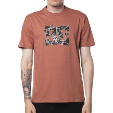 Imagem de Camiseta DC Shoes Crushed Glass SM24 Masculina Telha, G, Laranja