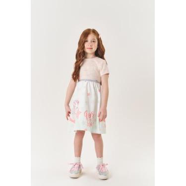 Imagem de Vestido Infantil Menina Born To Shine Verde Mundo Cinti, Verde, 12