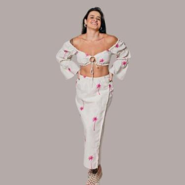 Imagem de Saia Longa Em Linho - Modelo Oásis - Raquel Mendonça Brand