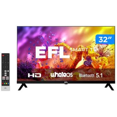 Imagem de Smart TV EFL 32'' HD DLED Whale OS Wi-Fi - 32SX800HD, 32"