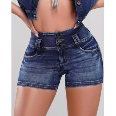 Imagem de Shorts Jeans Feminino Pitbull Lançamento Ref 87642 - Pitbull Jeans, Az
