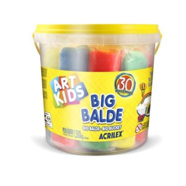 Imagem de Kit Massinha Big Balde 30 Massinhas - Acrilex
