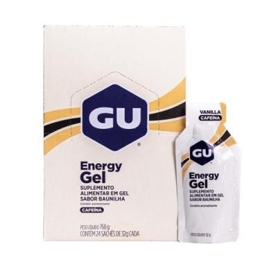 Imagem de GU Energy Gel - Caixa com 24 Unidades de 32g, Vanilla ( Com Cafeína )
