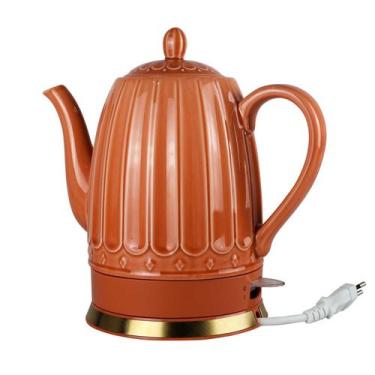 Imagem de Chaleira Elétrica em Porcelana Elegance Salmão 127V 1,5 Litro - Tuut, 