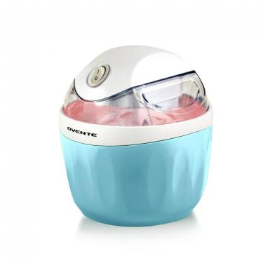 Imagem de OVENTE Máquina Elétrica de Sorvete com Tampa EasyLock e Tigela Congelante de 1 Litro - Sorvete, Gelato e Iogurte Caseiros Saudáveis - Azul