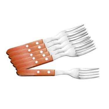 Imagem de Conjunto Com 6 Garfos Inox Linha Churrasco Wincy Casa