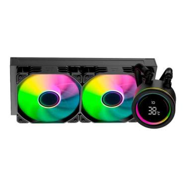 Imagem de Water Cooler Duex VisionDisplay 240mm - LCD - ARGB - TDP 250W - Preto 