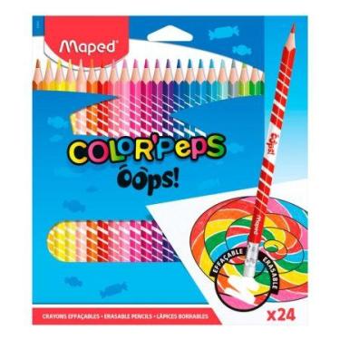 Imagem de Lápis de cor Color'Peps Oops Apagável 24 cores 832824 - Maped