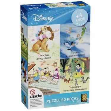 Imagem de Puzzle Infantil 60 Peças - Grow - MUNDO DISNEY SDI