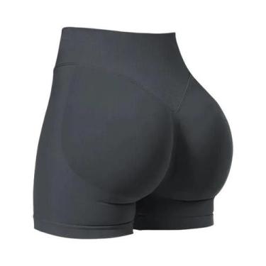 Imagem de Shorts De Yoga E Academia De Alta Elasticidade Com Cintura Baixa E Sem