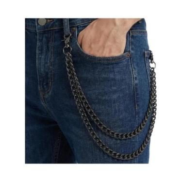 Imagem de Cadeia De Carteira Unissex De Dupla Camada Estilo Punk Goth Para Homen