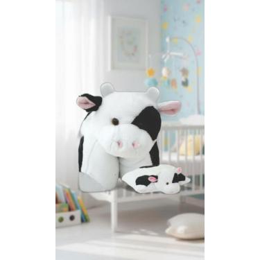 Imagem de Bichinho de Pelúcia e Mini Travesseiro Vaquinha 30cm - Congratulations