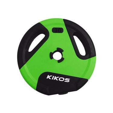 Imagem de Anilha 10kg Style Cement Ps para Academia com Revestimento Emborrachado Verde Kikos