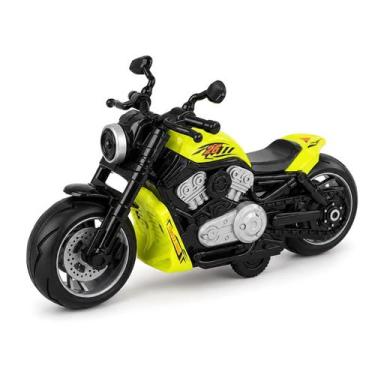 Imagem de Brinquedo Moto Power Cruiser Infantil A Fricção Interativo Radical 18 