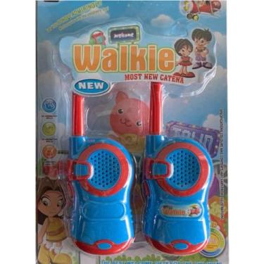 Imagem de Brinquedo KIT Walkie Talkie Infantil Radio Comunicador - BBLK, Azul