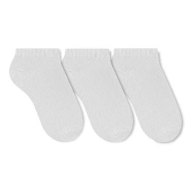 Imagem de Kit Meia Feminina Sapatilha Esportiva 3 Pares - DALLF, Branco, U
