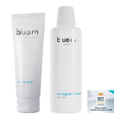 Imagem de Kit Bluem Enxaguante 500ml + Creme Oral 75ml Bluem