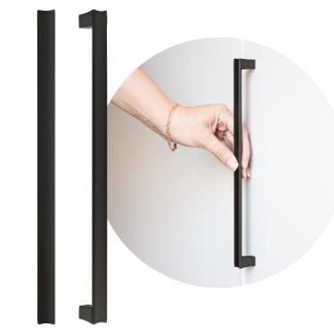 Imagem de Puxador Alça Para Porta Armário Closet Space Gaveteiro 384mm (Preto Fosco)